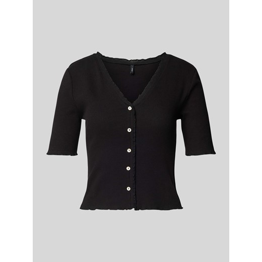 T-shirt z listwą guzikową model ‘LAILA’ ze sklepu Peek&Cloppenburg  w kategorii Bluzki damskie - zdjęcie 170414192