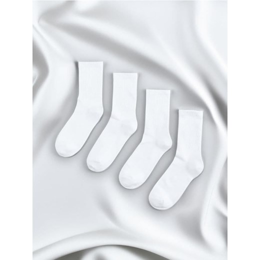 Sinsay - Skarpetki 4 pack - biały ze sklepu Sinsay w kategorii Skarpetki damskie - zdjęcie 170415592