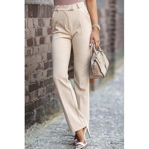 Spodnie MARTIANA BEIGE ze sklepu Ivet Shop w kategorii Spodnie damskie - zdjęcie 170415791