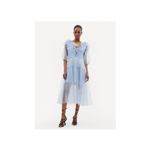 Custommade Sukienka koktajlowa Jaquelina 999344483 Niebieski Regular Fit ze sklepu MODIVO w kategorii Sukienki - zdjęcie 170424493