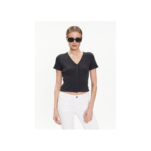 Levi's® Bluzka Monica A7182-0001 Czarny Slim Fit ze sklepu MODIVO w kategorii Bluzki damskie - zdjęcie 170424731