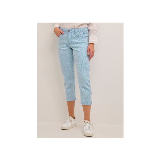 Cream Spodnie materiałowe Lotte 10611184 Niebieski Regular Fit ze sklepu MODIVO w kategorii Spodnie damskie - zdjęcie 170424760