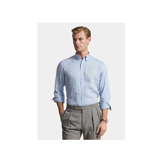 Polo Ralph Lauren Koszula 710829443029 Niebieski Slim Fit ze sklepu MODIVO w kategorii Koszule męskie - zdjęcie 170425233