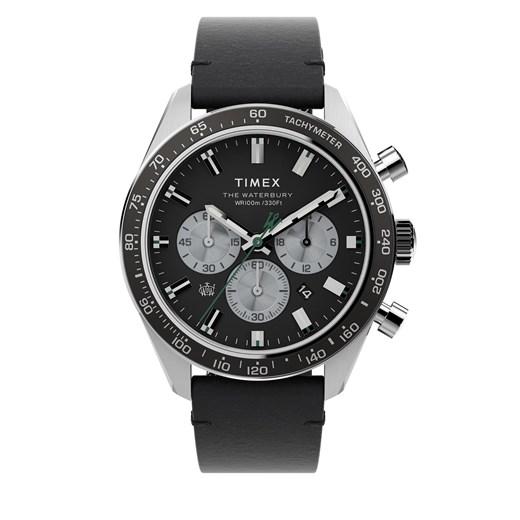 Zegarek Timex Waterbury Dive Chronograph TW2V42500 Black ze sklepu eobuwie.pl w kategorii Zegarki - zdjęcie 170425653