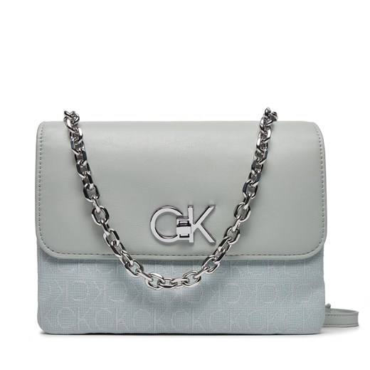Torebka Calvin Klein Re-Lock K60K611877 Pigeon Jacquard Mono PEB Calvin Klein one size eobuwie.pl