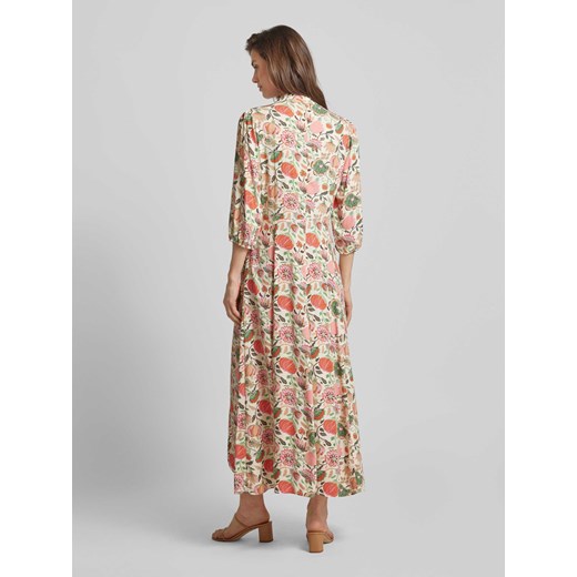 Długa sukienka z wiskozy z kwiatowym wzorem model ‘Sammy’ Soyaconcept XL Peek&Cloppenburg 