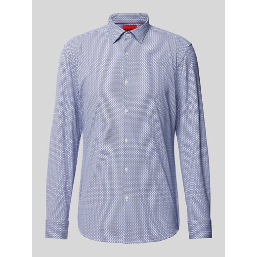 Koszula biznesowa o kroju slim fit ze wzorem na całej powierzchni model ‘Kenno’ ze sklepu Peek&Cloppenburg  w kategorii Koszule męskie - zdjęcie 170428420