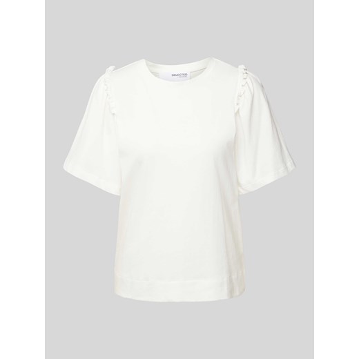 T-shirt w jednolitym kolorze model ‘PENELOPE’ ze sklepu Peek&Cloppenburg  w kategorii Bluzki damskie - zdjęcie 170428464