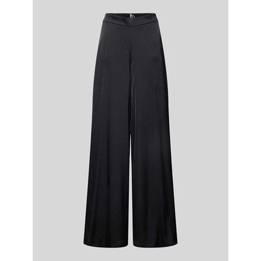 Spodnie z szeroką nogawką i elastycznym pasem ze sklepu Peek&Cloppenburg  w kategorii Spodnie damskie - zdjęcie 170428721