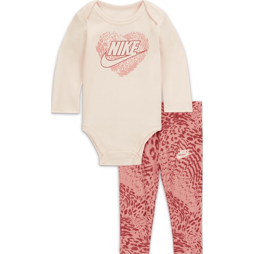 Dwuczęściowy zestaw dla niemowląt Nike Animal Print Bodysuit and Leggings Set - Nike 3-6M Nike poland