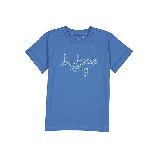 T-shirt chłopięce niebieski Lamino z krótkim rękawem 