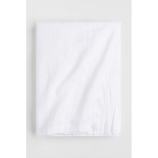 H & M - Obrus ze spranego lnu - Biały H & M 140x320 H&M