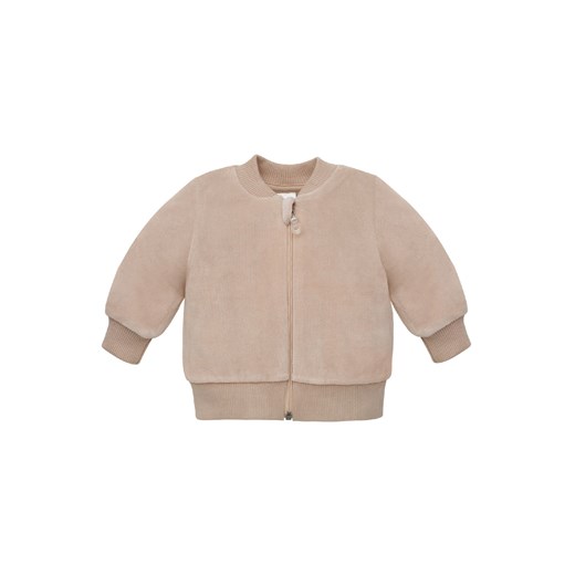 Bluza niemowlęca rozpinana welurowa LOVELY DAY BEIGE ze sklepu 5.10.15 w kategorii Bluzy i swetry - zdjęcie 170431131