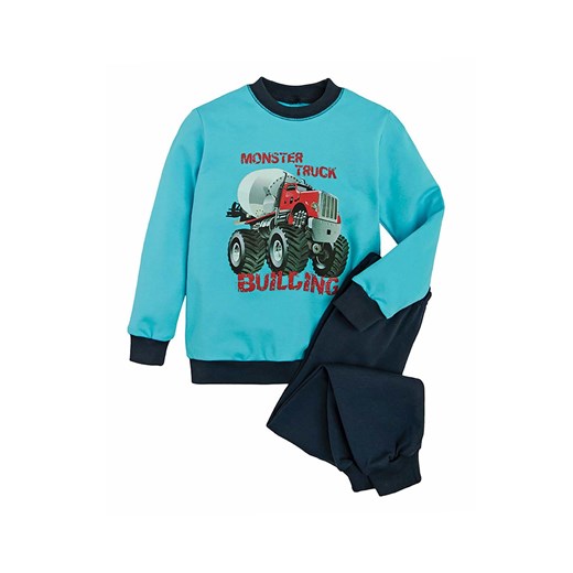 Ciepła chłopięca piżama niebiesko-granatowa Tup Tup Monster Truck ze sklepu 5.10.15 w kategorii Piżamy dziecięce - zdjęcie 170431313