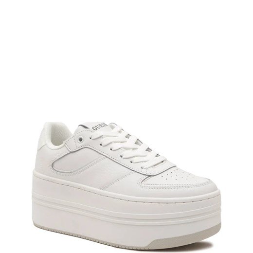 Buty sportowe damskie Guess sneakersy białe z tkaniny na wiosnę 