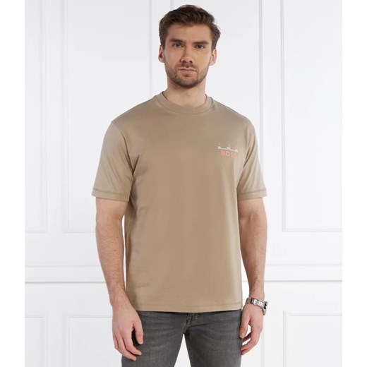 T-shirt męski BOSS HUGO z krótkimi rękawami z bawełny