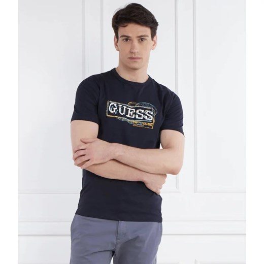 GUESS T-shirt | Slim Fit ze sklepu Gomez Fashion Store w kategorii T-shirty męskie - zdjęcie 170431460