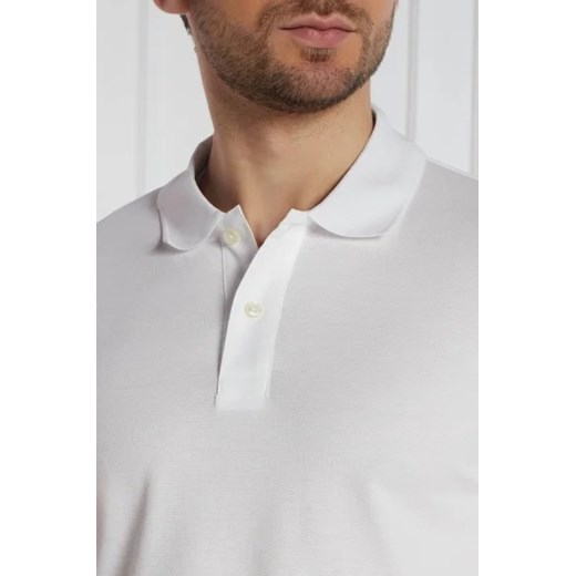 T-shirt męski BOSS HUGO z bawełny biały z krótkimi rękawami 