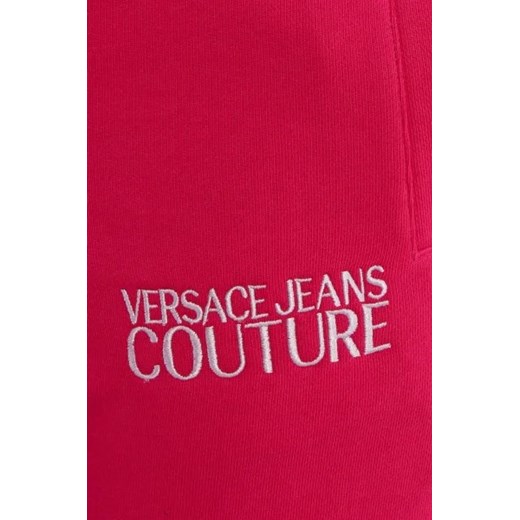 Spodnie damskie Versace Jeans z bawełny