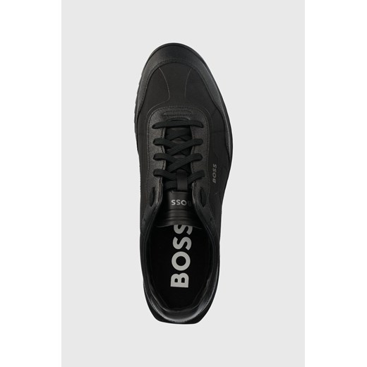 Buty sportowe męskie czarne BOSS HUGO sznurowane 