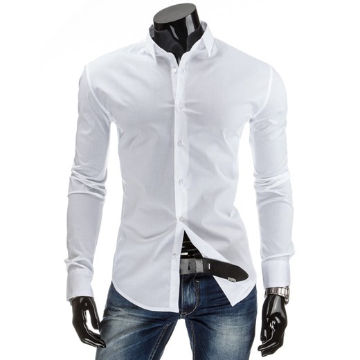 Koszula biznesowa (dx0759) - Biały dstreet  bawełna
