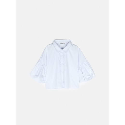 GATE Krótka bluzka z bufiastymi rękawami 34 ze sklepu gateshop w kategorii Koszule damskie - zdjęcie 170435771
