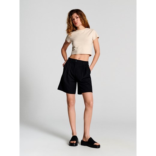 Sinsay - Koszulka - kremowy Sinsay XS Sinsay