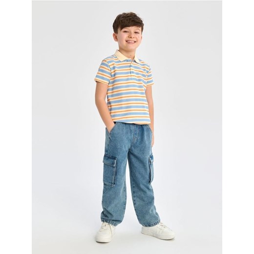 Sinsay - Jeansy wide leg - niebieski ze sklepu Sinsay w kategorii Spodnie chłopięce - zdjęcie 170438982