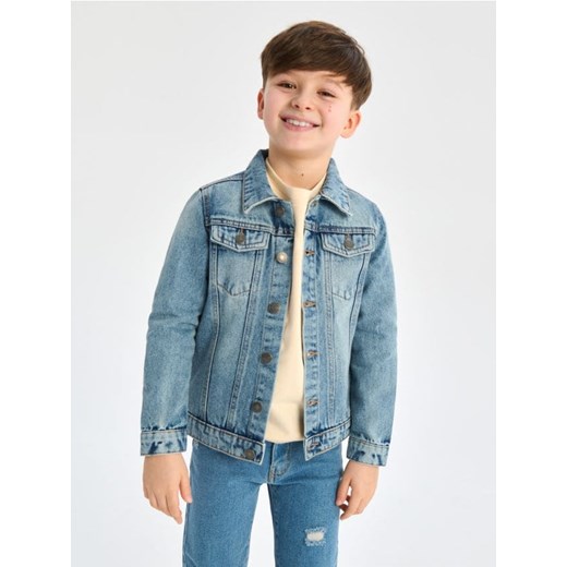 Sinsay - Kurtka jeansowa - niebieski ze sklepu Sinsay w kategorii Kurtki chłopięce - zdjęcie 170439063