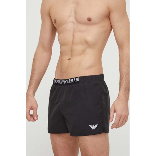Emporio Armani Underwear szorty kąpielowe kolor czarny ze sklepu ANSWEAR.com w kategorii Kąpielówki - zdjęcie 170439284