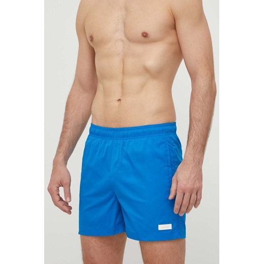 Calvin Klein szorty kąpielowe kolor niebieski ze sklepu ANSWEAR.com w kategorii Kąpielówki - zdjęcie 170439333