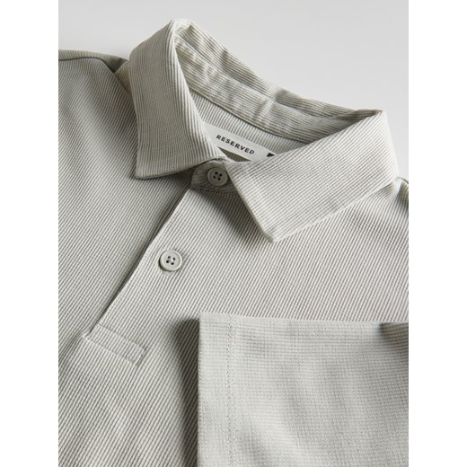 Reserved - Koszulka polo regular fit - jasnoszary Reserved XL Reserved