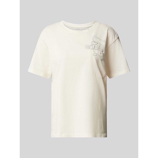 T-shirt z wyhaftowanym motywem ze sklepu Peek&Cloppenburg  w kategorii Bluzki damskie - zdjęcie 170442043