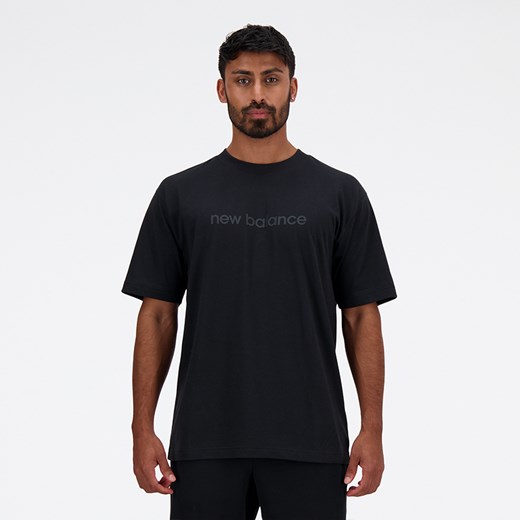 Koszulka męska New Balance MT41559BK – czarna ze sklepu New Balance Poland w kategorii T-shirty męskie - zdjęcie 170442424
