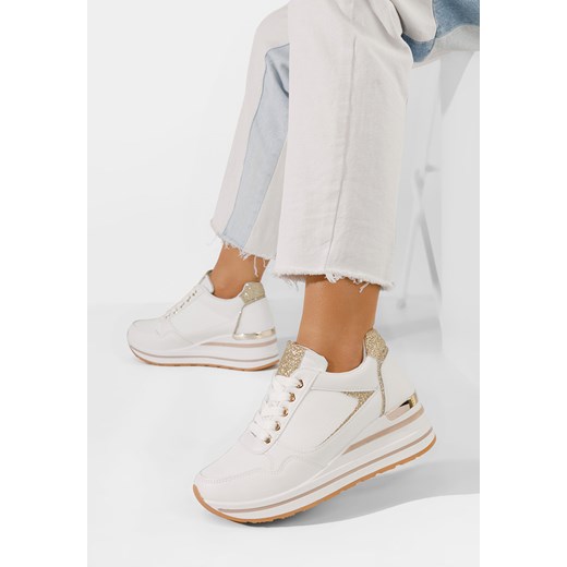 Białe sneakersy damskie na koturnie Bienna Zapatos 39 Zapatos
