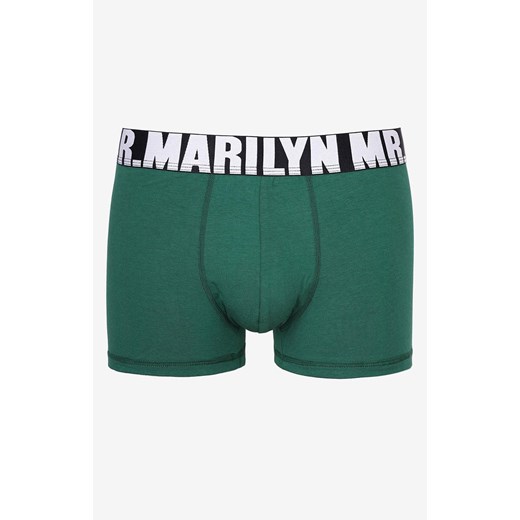 Marilyn bokserki męskie zielone Letters Boxer, Kolor zielony, Rozmiar L, Marilyn ze sklepu Intymna w kategorii Majtki męskie - zdjęcie 170450850