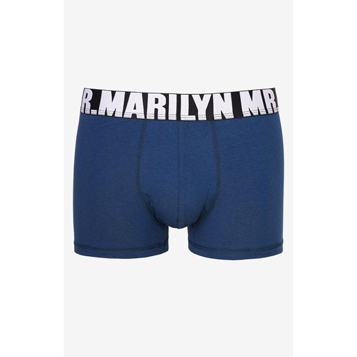 Marilyn bokserki męskie niebieskie Letters Boxer, Kolor niebieski, Rozmiar M, Marilyn ze sklepu Intymna w kategorii Majtki męskie - zdjęcie 170450852