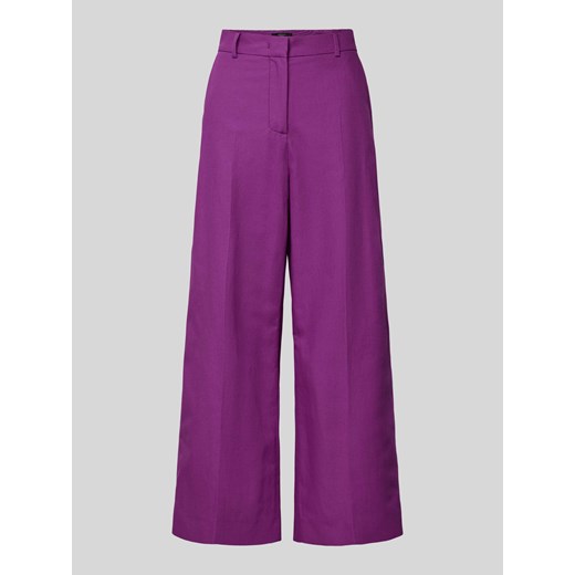 Spodnie materiałowe o kroju flared cut ze szlufkami na pasek model ‘ZIRCONE’ ze sklepu Peek&Cloppenburg  w kategorii Spodnie damskie - zdjęcie 170450922