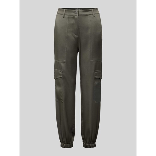 Spodnie cargo o kroju slim fit z ozdobnymi szwami model ‘KARO’ ze sklepu Peek&Cloppenburg  w kategorii Spodnie damskie - zdjęcie 170451104