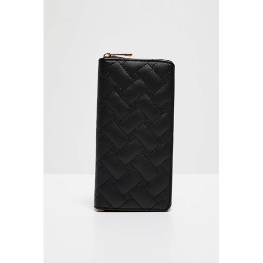 Porftel w geometryczny wzór czarny uniwersalny Moodo.pl