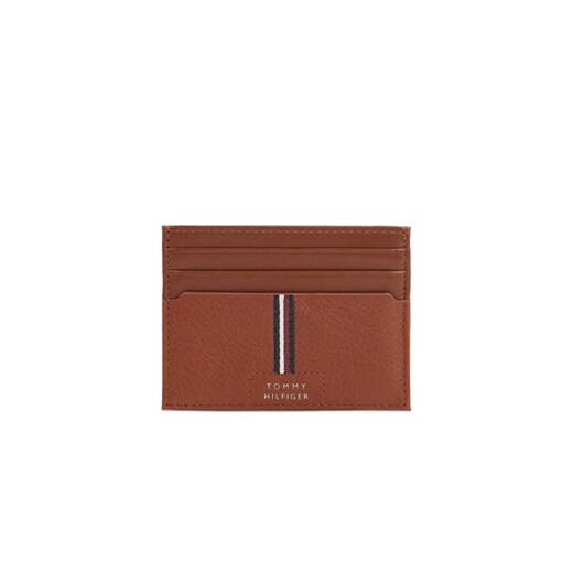 Tommy Hilfiger Etui na karty kredytowe Th Premium Leather Cc Holder AM0AM12186 Brązowy ze sklepu MODIVO w kategorii Etui - zdjęcie 170468041