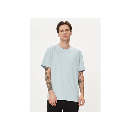 Wrangler T-Shirt Sign Off 112350436 Niebieski Regular Fit ze sklepu MODIVO w kategorii T-shirty męskie - zdjęcie 170468050