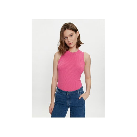 JDY Top Aya 15287501 Różowy Slim Fit ze sklepu MODIVO w kategorii Bluzki damskie - zdjęcie 170468230
