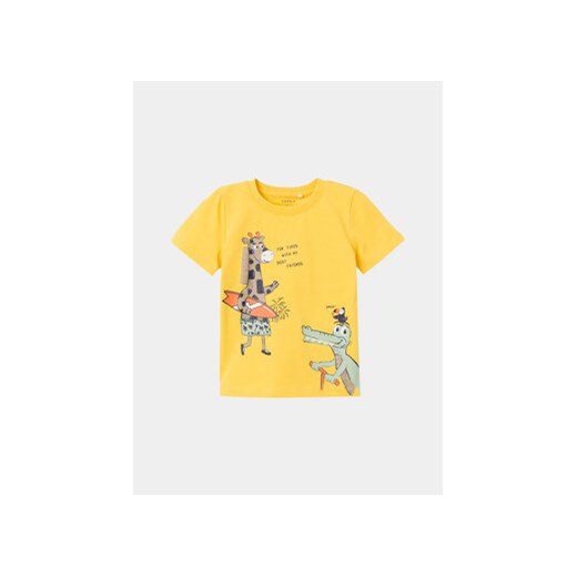NAME IT T-Shirt Dante 13228559 Żółty Regular Fit ze sklepu MODIVO w kategorii Koszulki niemowlęce - zdjęcie 170468334