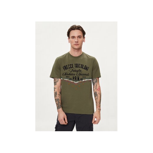 Aeronautica Militare T-Shirt 241TS2216J641 Khaki Regular Fit ze sklepu MODIVO w kategorii T-shirty męskie - zdjęcie 170468781