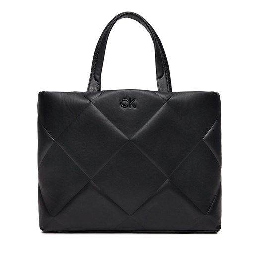 Torebka Calvin Klein Quilt K60K611893 Ck Black BEH ze sklepu eobuwie.pl w kategorii Torby Shopper bag - zdjęcie 170469462