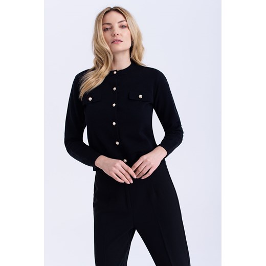 Sweter damski rozpinany chanelka czarny ze sklepu 5.10.15 w kategorii Swetry damskie - zdjęcie 170469903