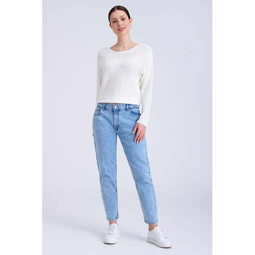 Spodnie jeansowe damskie boyfriend niebieskie ze sklepu 5.10.15 w kategorii Jeansy damskie - zdjęcie 170469951