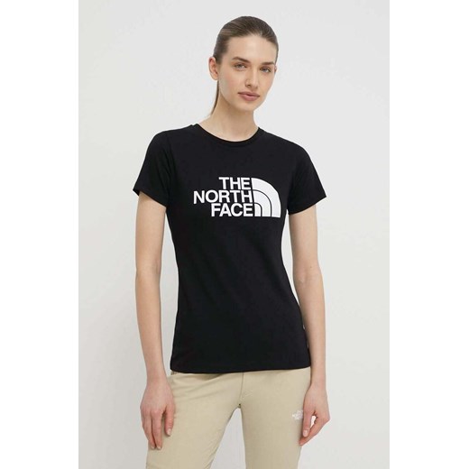 The North Face t-shirt bawełniany damski kolor czarny NF0A87N6JK31 ze sklepu ANSWEAR.com w kategorii Bluzki damskie - zdjęcie 170471583