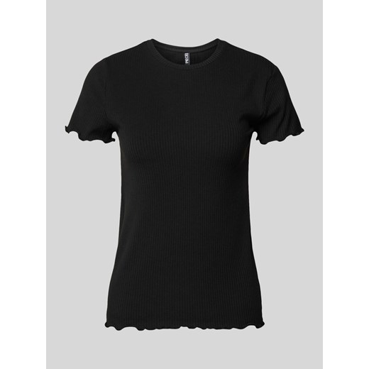 T-shirt z prążkowaniem model ‘NICCA’ ze sklepu Peek&Cloppenburg  w kategorii Bluzki damskie - zdjęcie 170473312